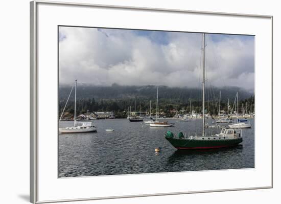 Ganges Harbor on Salt Spring Island in British Columbia, Canada-Chuck Haney-Framed Photographic Print