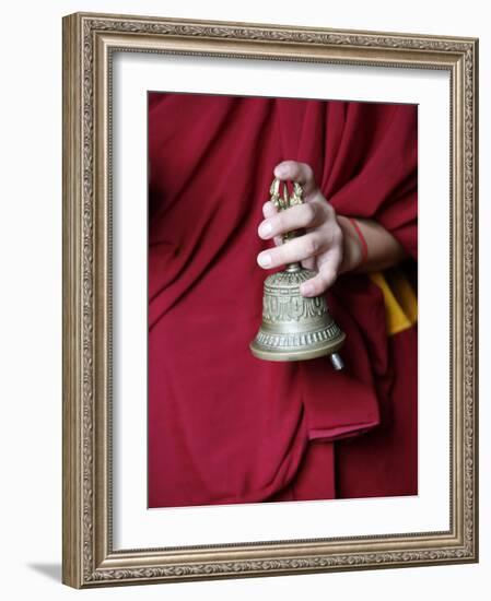 Gantha Tibetan Bell, Kathmandu, Nepal, Asia-Godong-Framed Photographic Print