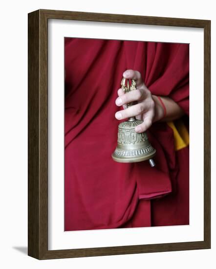 Gantha Tibetan Bell, Kathmandu, Nepal, Asia-Godong-Framed Photographic Print