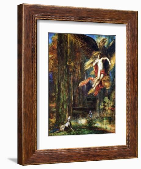 Ganymede, 1886 (W/C and Gouache on Paper)-Gustave Moreau-Framed Giclee Print