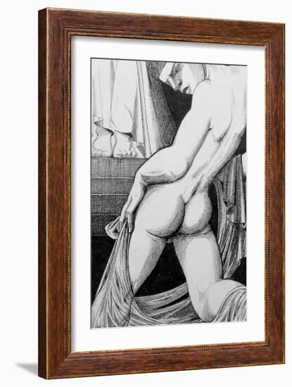 Ganymede before Zeus, 1923-Sidney Hunt-Framed Giclee Print