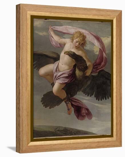 Ganymède enlevé par Jupiter-Eustache Le Sueur-Framed Premier Image Canvas