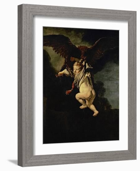 Ganymede in the Claws of the Eagle (Zeus), 1635-Rembrandt van Rijn-Framed Giclee Print