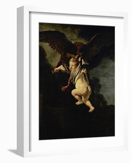 Ganymede in the Claws of the Eagle (Zeus), 1635-Rembrandt van Rijn-Framed Giclee Print