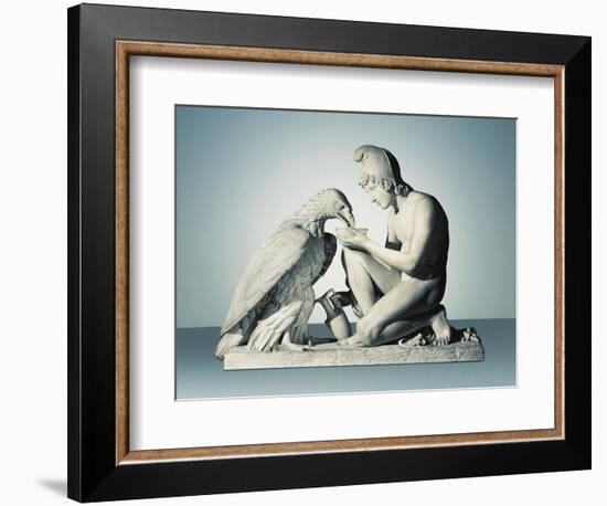 Ganymede with Eagle of Zeus-Bertel Thorvaldsen-Framed Giclee Print