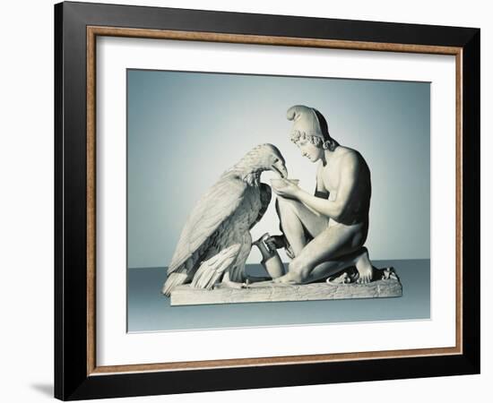 Ganymede with Eagle of Zeus-Bertel Thorvaldsen-Framed Giclee Print