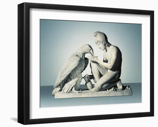 Ganymede with Eagle of Zeus-Bertel Thorvaldsen-Framed Giclee Print