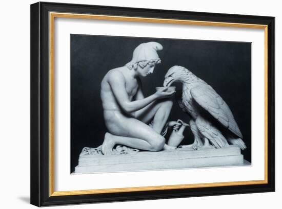 Ganymede with the Eagle of Jupiter, 1817-Bertel Thorvaldsen-Framed Giclee Print