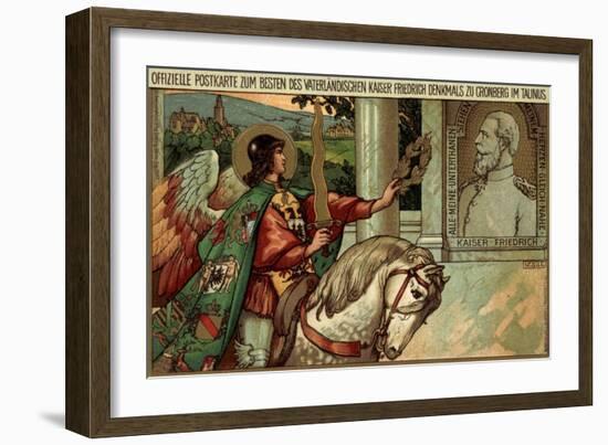 Ganzsachen Taunus, Kaiser Friedrich,Erzengel Michael-null-Framed Giclee Print