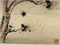 Mynah Birds Gathering in a Tree by a Stream. from an Album of Bird Paintings-Gao Qipei-Giclee Print