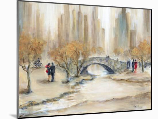 Gapstow Bridge and Lovers-Marilyn Dunlap-Mounted Art Print