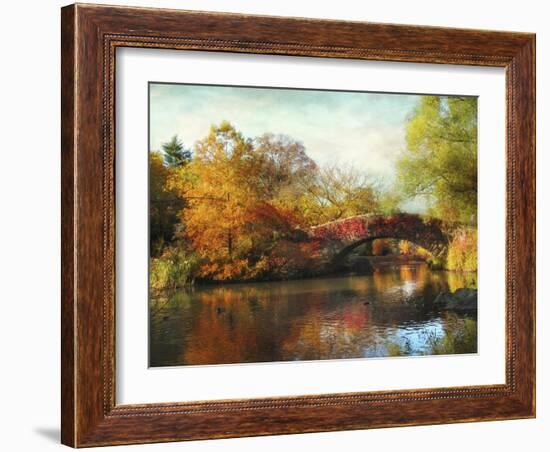 Gapstow Bridge in Autumn-Jessica Jenney-Framed Giclee Print