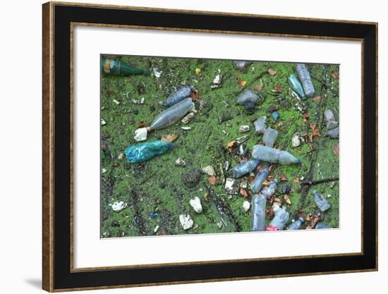 Garbage in River-Hans Peter Merten-Framed Photographic Print