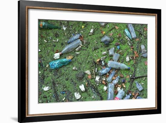 Garbage in River-Hans Peter Merten-Framed Photographic Print