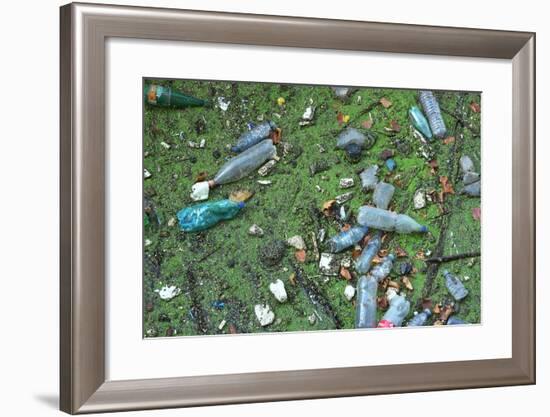 Garbage in River-Hans Peter Merten-Framed Photographic Print