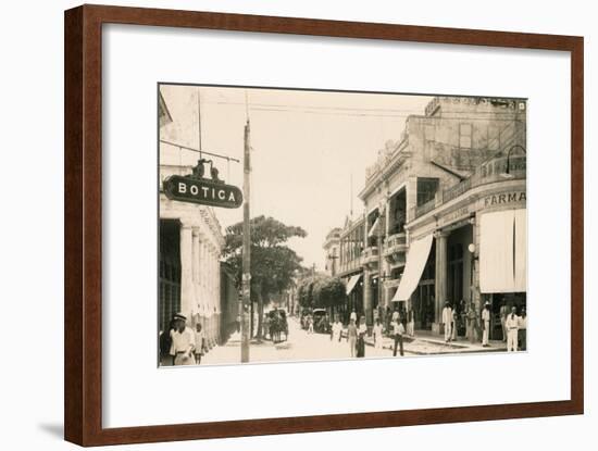 Garcia Street, Guantanamo, Cuba, c1900-Unknown-Framed Giclee Print