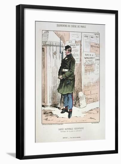 Garde Nationale Sedentaire, Siege of Paris, 1870-1871-null-Framed Giclee Print