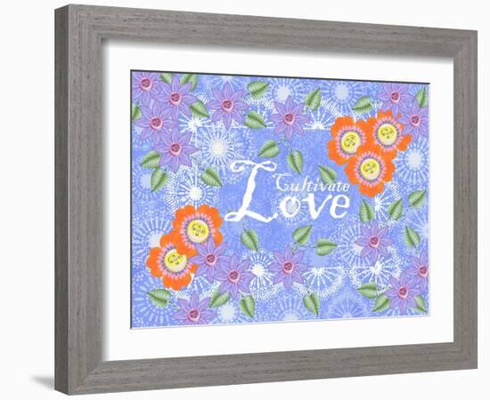 Garden 7 - Cultivate Love-Veruschka Guerra-Framed Giclee Print