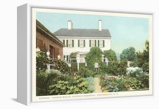 Garden, Aldrich Memorial, New Hampshire-null-Framed Stretched Canvas