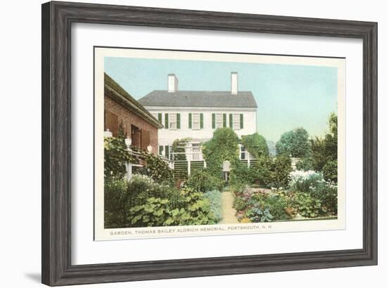 Garden, Aldrich Memorial, New Hampshire-null-Framed Art Print