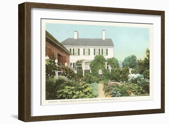 Garden, Aldrich Memorial, New Hampshire-null-Framed Art Print