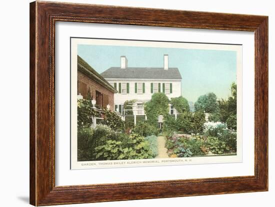 Garden, Aldrich Memorial, New Hampshire-null-Framed Art Print