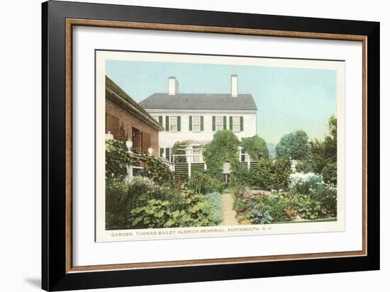 Garden, Aldrich Memorial, New Hampshire-null-Framed Art Print