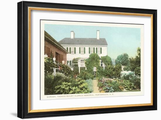 Garden, Aldrich Memorial, New Hampshire-null-Framed Art Print