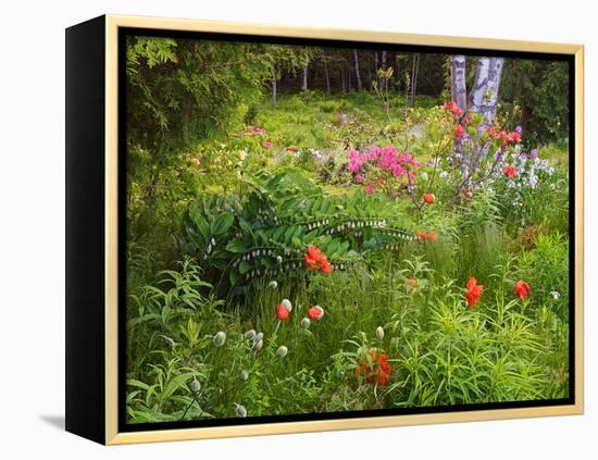 Garden and Forest in New Brunswick, Canada-Ellen Anon-Framed Premier Image Canvas