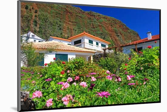 Garden and Holiday Homes in Jardim do Mar, Madeira Island, Portugal-null-Mounted Art Print