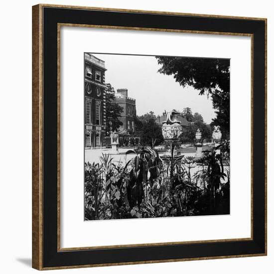 Garden and Part of the East Front, Hampton Court Palace, Richmond Upon Thames, London-null-Framed Photographic Print