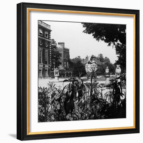 Garden and Part of the East Front, Hampton Court Palace, Richmond Upon Thames, London-null-Framed Photographic Print