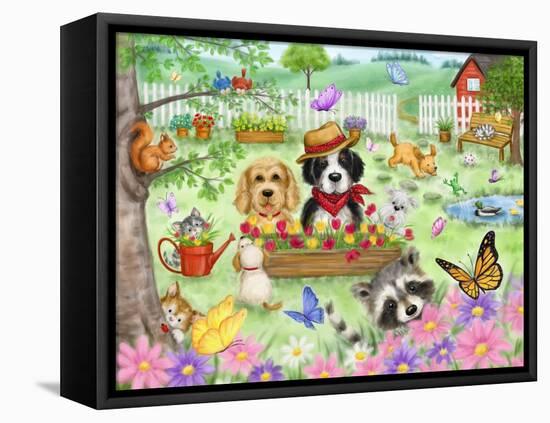 Garden Animals-MAKIKO-Framed Premier Image Canvas