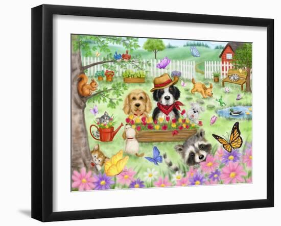 Garden Animals-MAKIKO-Framed Giclee Print