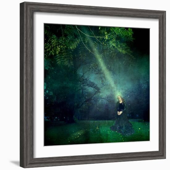 Garden Annunciation, 2020, (digital collage)-Trygve Skogrand-Framed Giclee Print