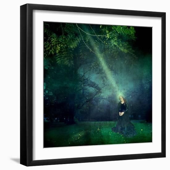 Garden Annunciation, 2020, (digital collage)-Trygve Skogrand-Framed Giclee Print