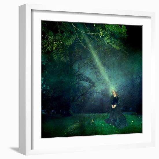 Garden Annunciation, 2020, (digital collage)-Trygve Skogrand-Framed Giclee Print