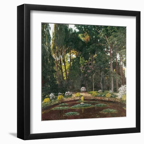 Garden (Arbucies)-Santiago Rusinol i Prats-Framed Art Print