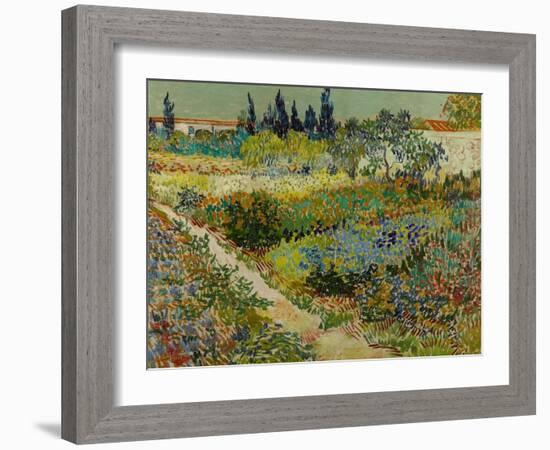 Garden at Arles, 1888-Vincent van Gogh-Framed Giclee Print