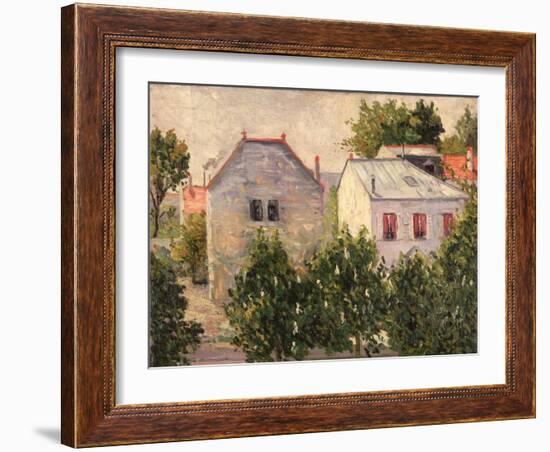 Garden at Asnieres, 1883-Paul Signac-Framed Giclee Print