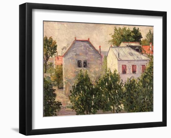Garden at Asnieres, 1883-Paul Signac-Framed Giclee Print