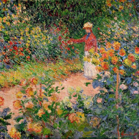 Garden At Giverny 1895 Giclee Print, The Artist S Garden At Giverny Print
