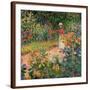 Garden at Giverny, 1895-Claude Monet-Framed Giclee Print