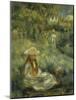 Garden at Mezy: Mlle. Manet-Pierre-Auguste Renoir-Mounted Giclee Print