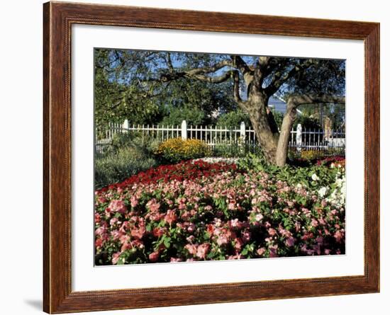 Garden at Prescott Park, New Hampshire, USA-Jerry & Marcy Monkman-Framed Photographic Print