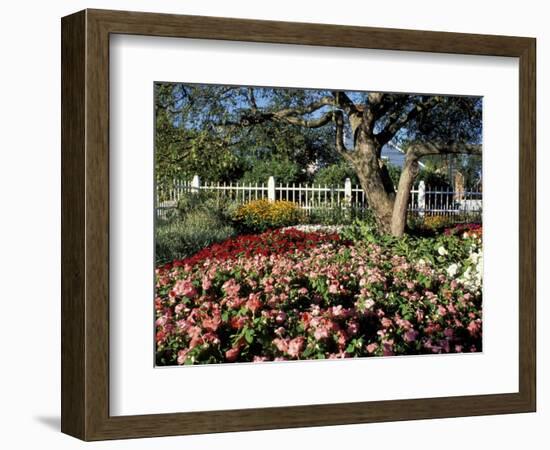 Garden at Prescott Park, New Hampshire, USA-Jerry & Marcy Monkman-Framed Photographic Print