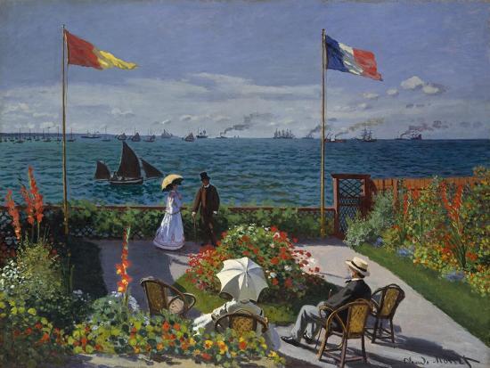 Garden At Sainte Adresse 1867 Giclee, Monet Garden At Sainte Adresse