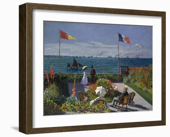 Garden at Sainte-Adresse, 1867-Claude Monet-Framed Giclee Print