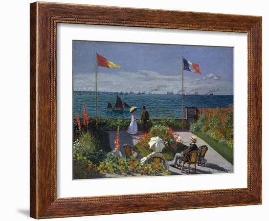 Garden at Sainte-Adresse, 1867-Claude Monet-Framed Giclee Print