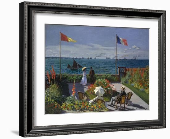 Garden at Sainte-Adresse, 1867-Claude Monet-Framed Giclee Print